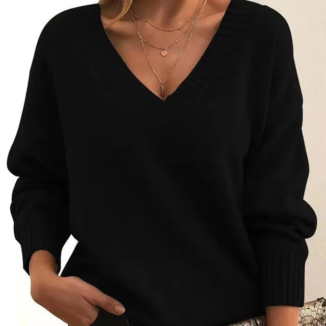 Lania | Moderne genser med V-hals