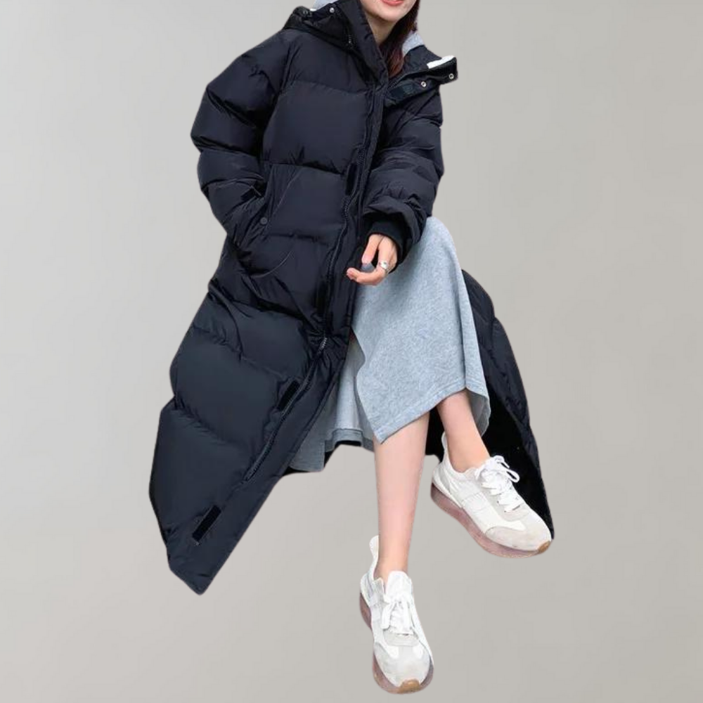 Jaana - Lang og varm dunjakke
