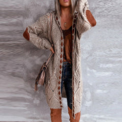 SOPHIA - Fasjonabel hettegenser cardigan