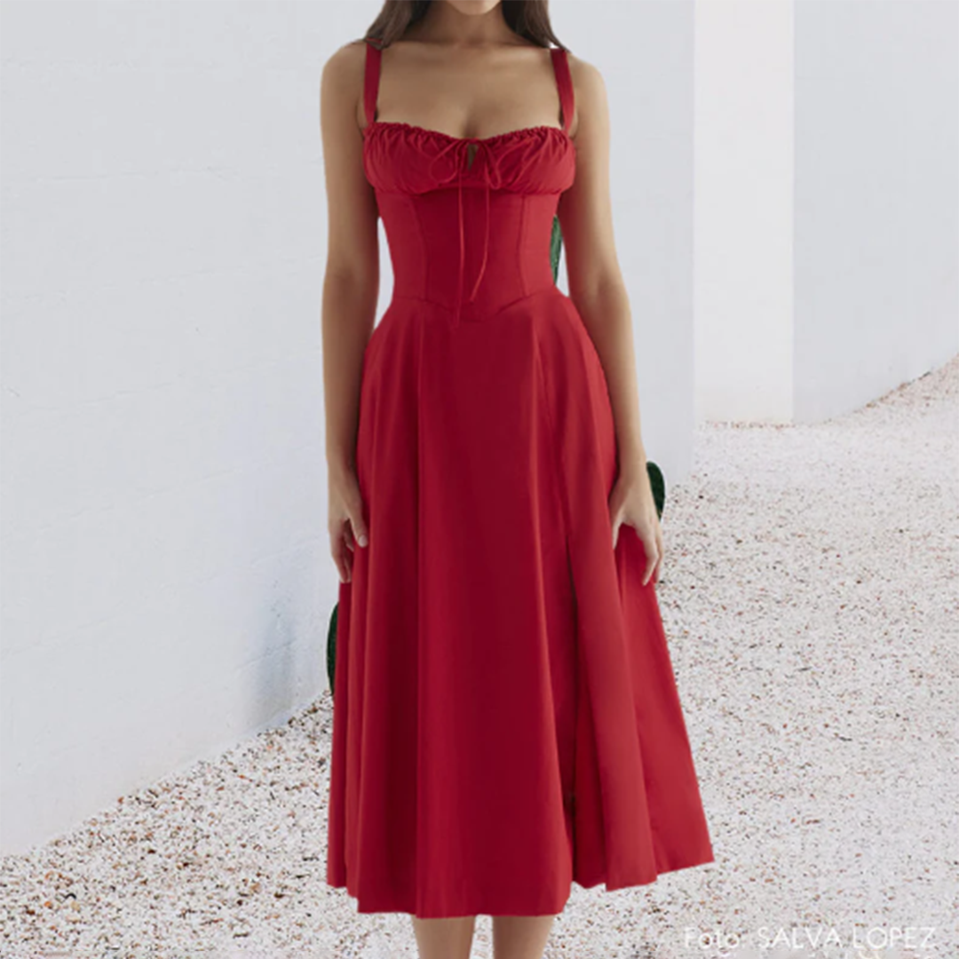 MAIKE - Elegant midikjole