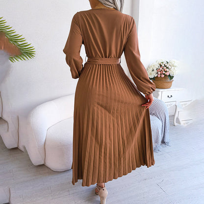 MONIQUE - Elegant plissékjole