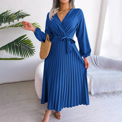 MONIQUE - Elegant plissert kjole