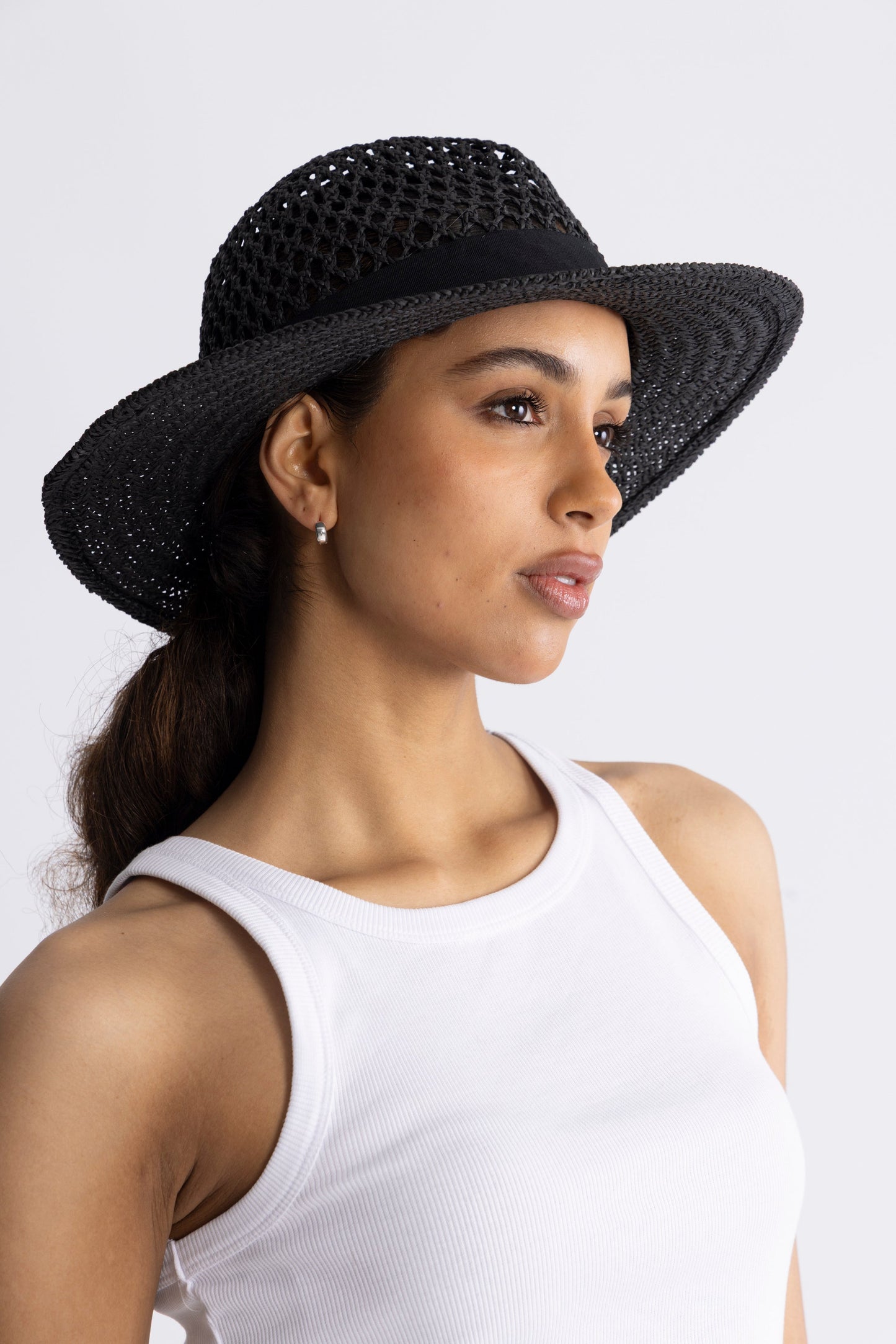 Flettet stråhatt til dagbruk