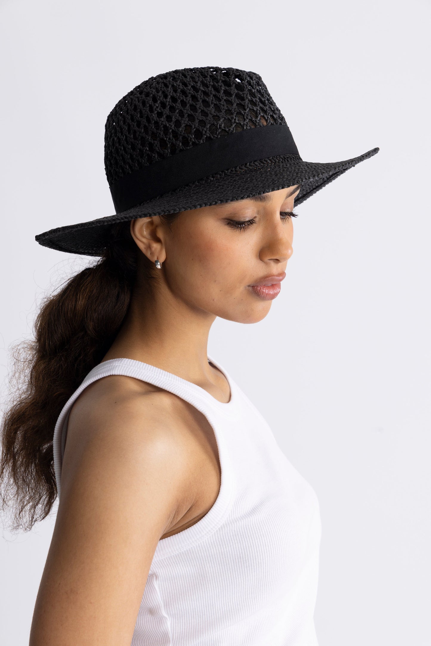 Flettet stråhatt til dagbruk