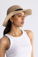 Day Raffia Heklehatt