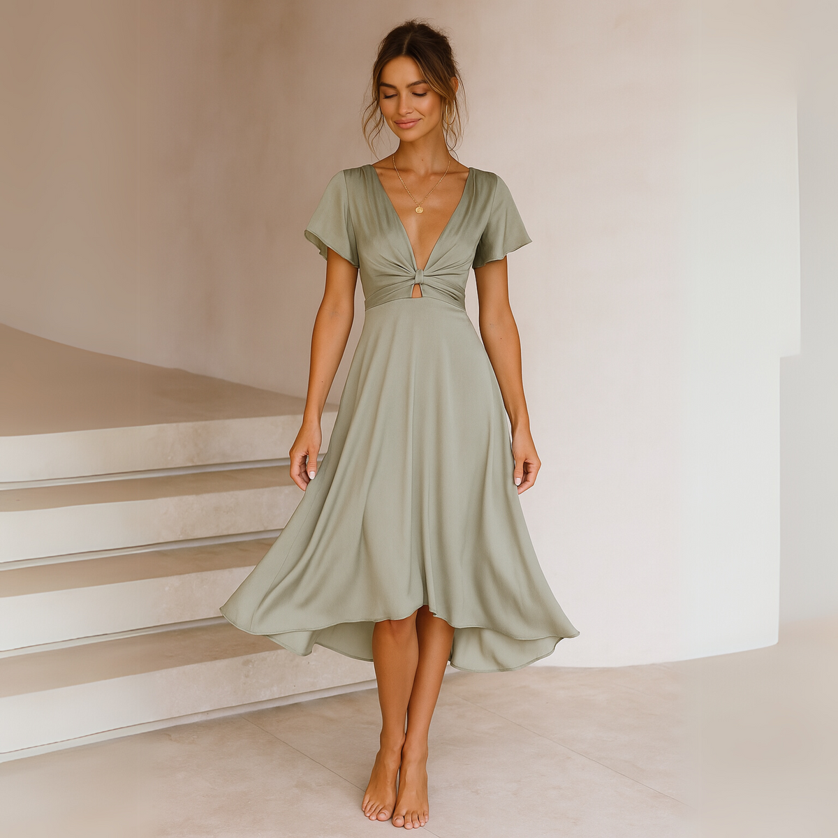 Alba – Vestido Asimétrico de Verano