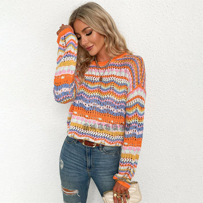 PHILOMENA - Fargerik genser for kvinner