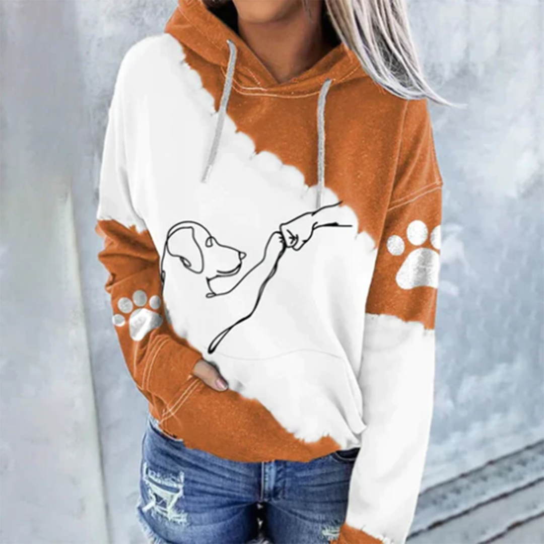 ROSAMUND - Trendy hettegenser med hundemotiv