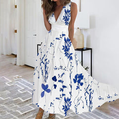 JULISSA - Elegant blomstret sommerkjole