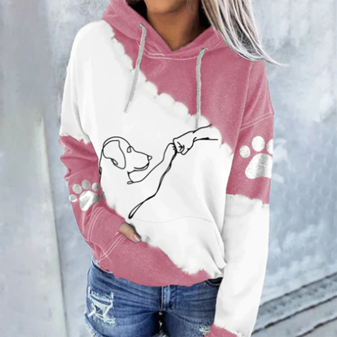 ROSAMUND - Trendy hettegenser med hundemotiv