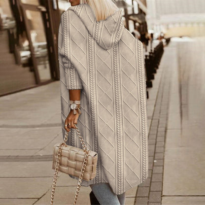 RIBBETE - Elegant jakke med hette