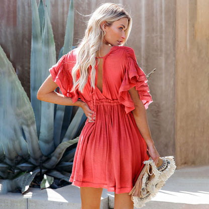 GALILEA - Mini-kjole for sommer, avslappet og elegant