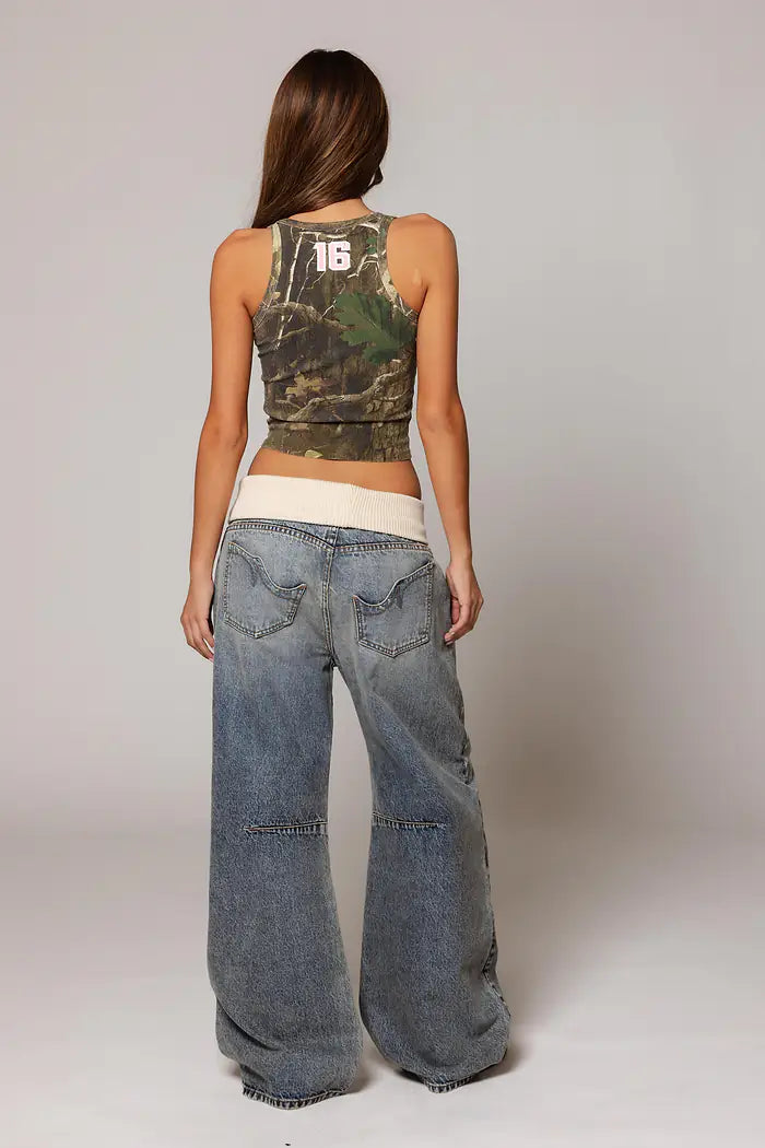 Vice – Baggy jeans med lav midje