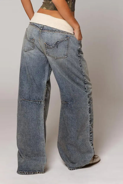 Vice – Baggy jeans med lav midje