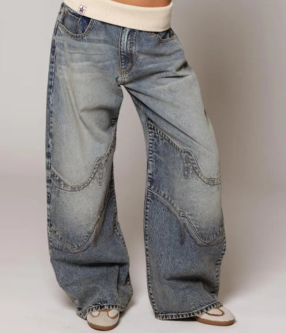 Vice – Baggy jeans med lav midje