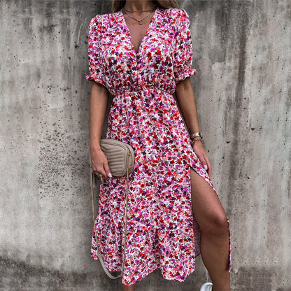 ZANA - Blomstret sommer maxikjole