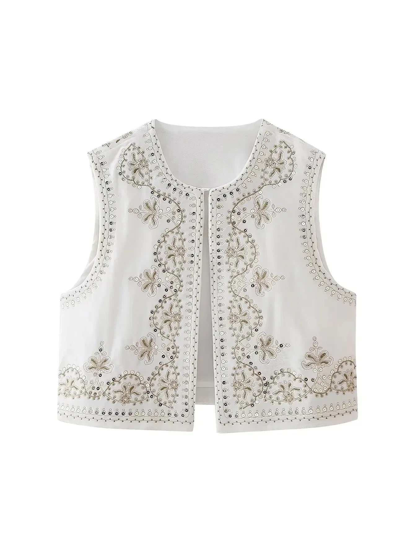 Vienne | Vintage brodert fløyelsvest