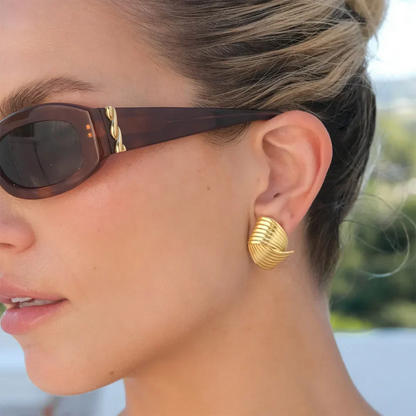 Solara | Retro krysse-stang øredobber