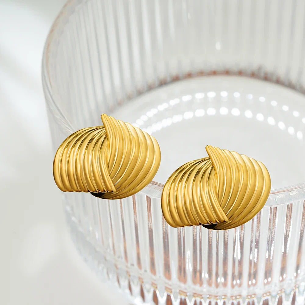 Solara | Retro krysse-stang øredobber