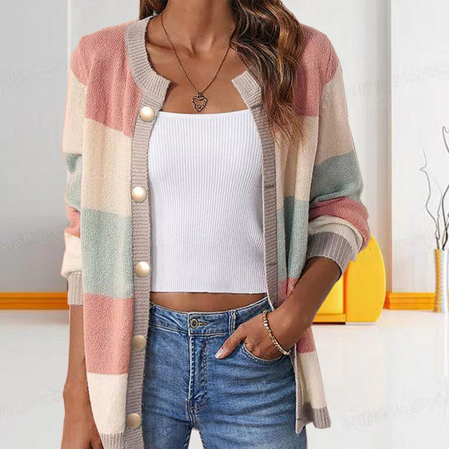 Clarisse | Stripete og koselig cardigan