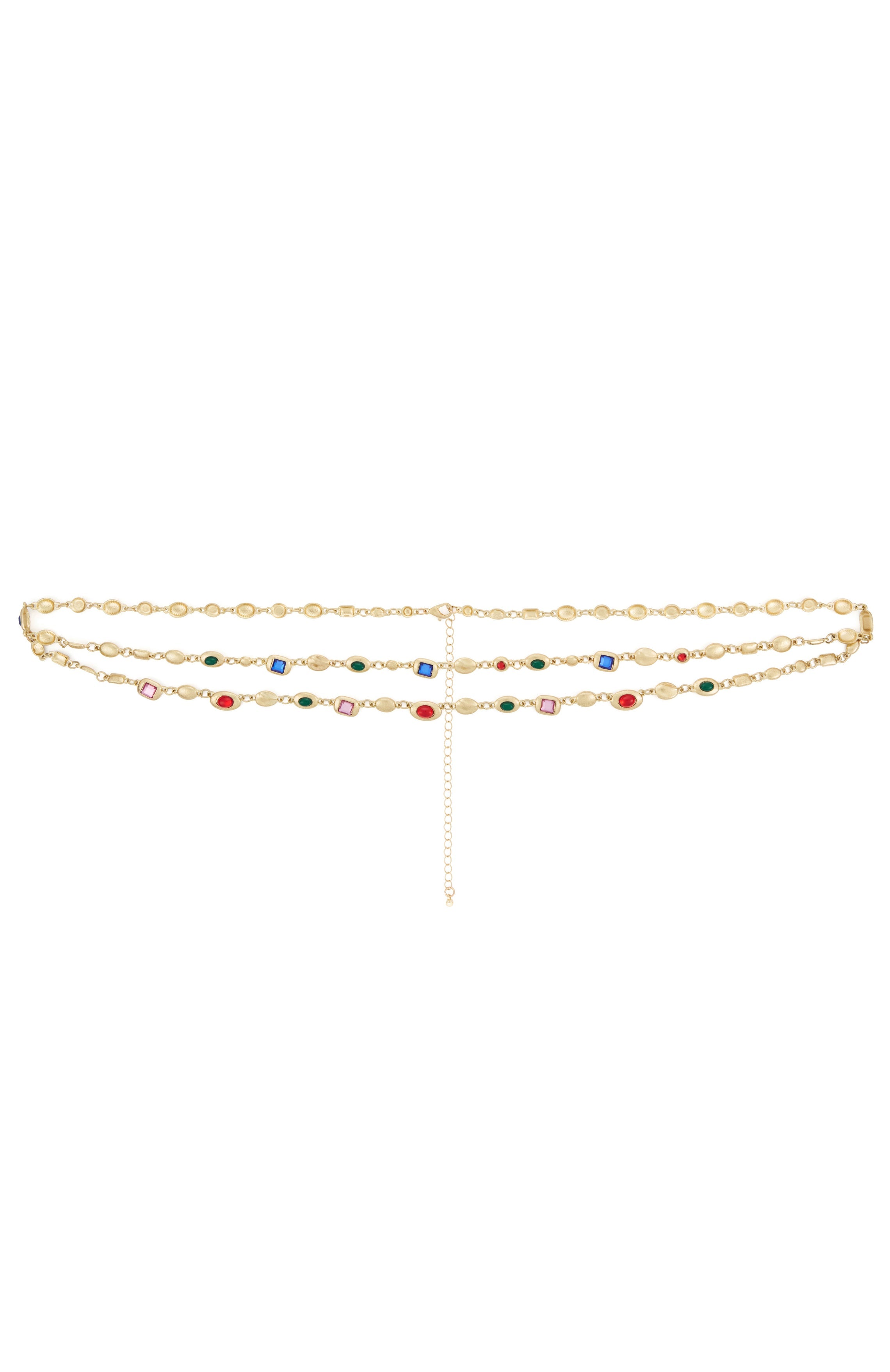 LYRA – Flerlaget body chain i gull