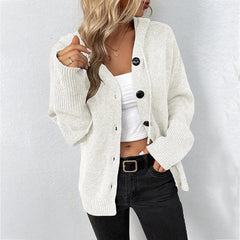 FILIPPA - Komfortabel cardigan med hette