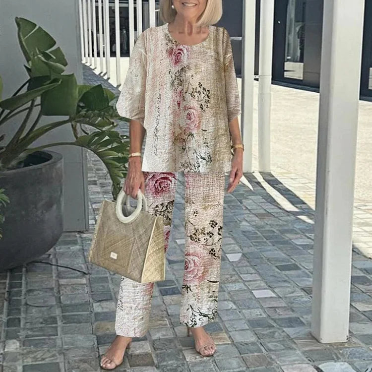 Geneviève | Elegant og trendy to-dels sett med mønster