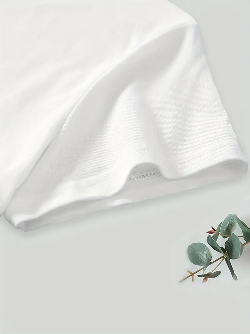 Aimilia - Elegant T-skjorte med Korte Ermer og Blomstertrykk