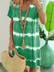 Vélinda | Bohemsk midi-kjole med tie-dye