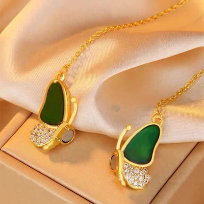 Celestafly - Fargeforandrende sommerfugl-halskjede