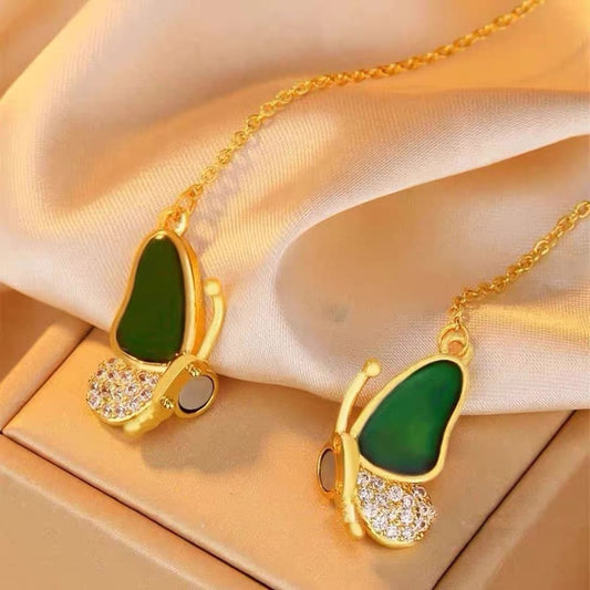 Celestafly - Fargeforandrende sommerfugl-halskjede