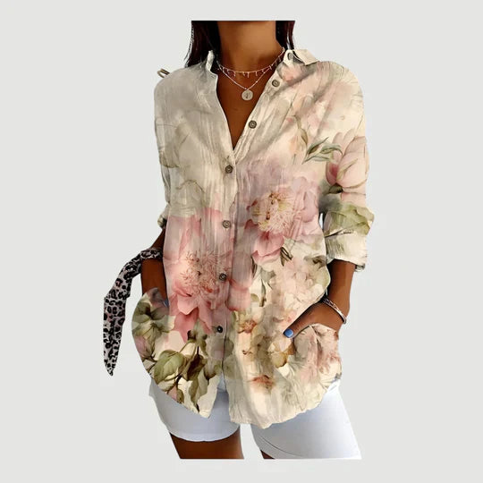 Amalie - Bluse med et fargerikt design