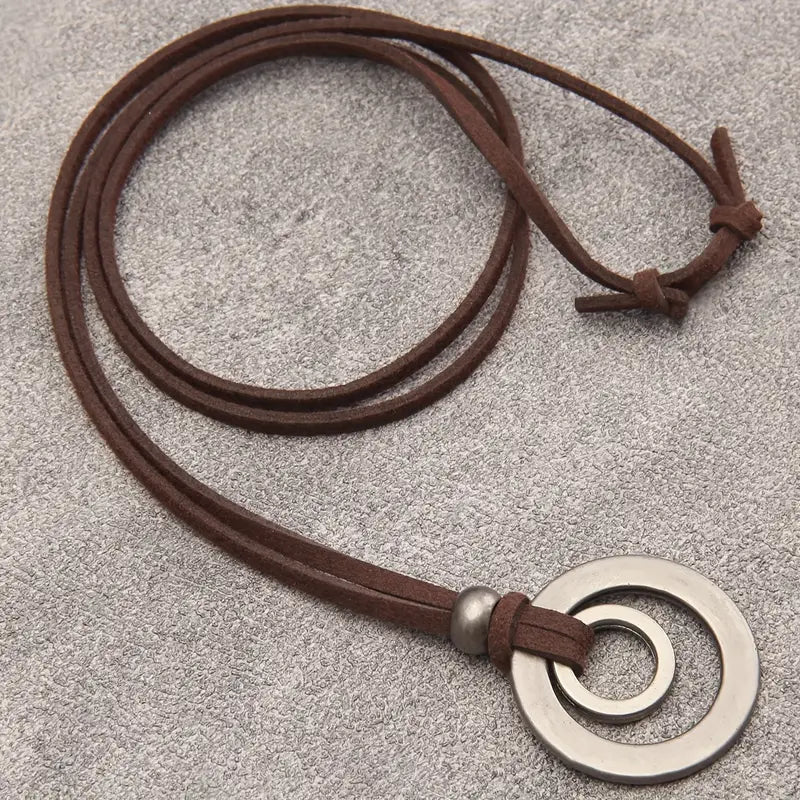 UnityRings - Unisex halskjede med dobbel ringanheng