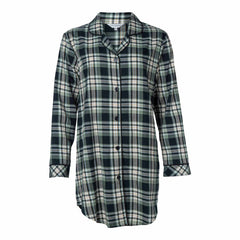Lady Avenue Cotton Flannel nattskjorte, multi