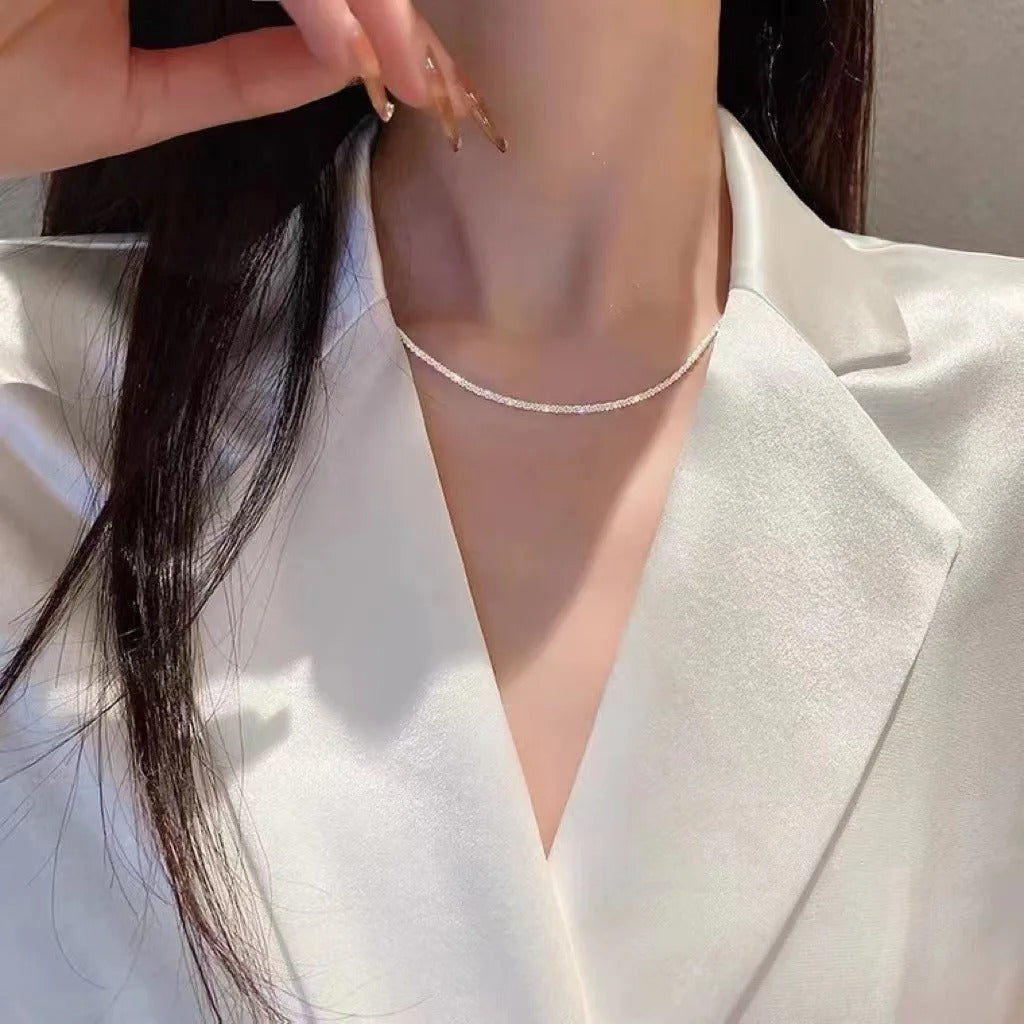 Starlight halskjede sett i sølv