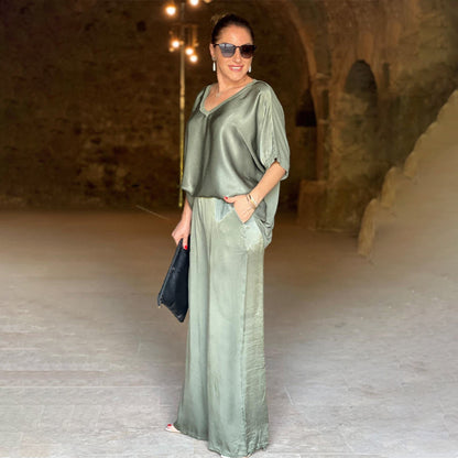 Devyn | Elegant to-delt sett med V-hals