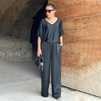 Devyn | Elegant to-delt sett med V-hals