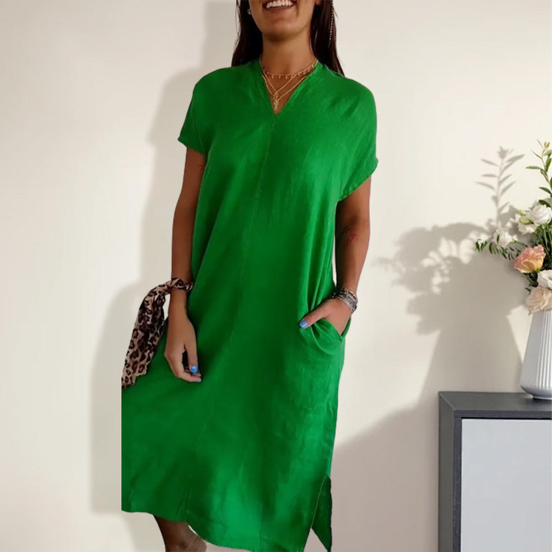 Darlene | Klassisk kjole med V-hals