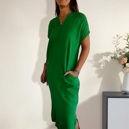 Darlene | Klassisk kjole med V-hals