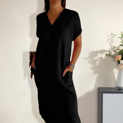 Darlene | Klassisk kjole med V-hals