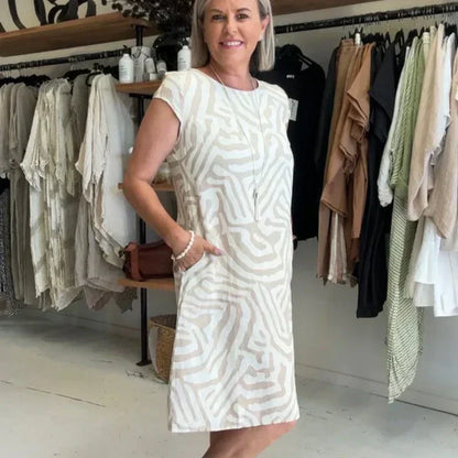 Hallie | Bohemsk trykt kjole