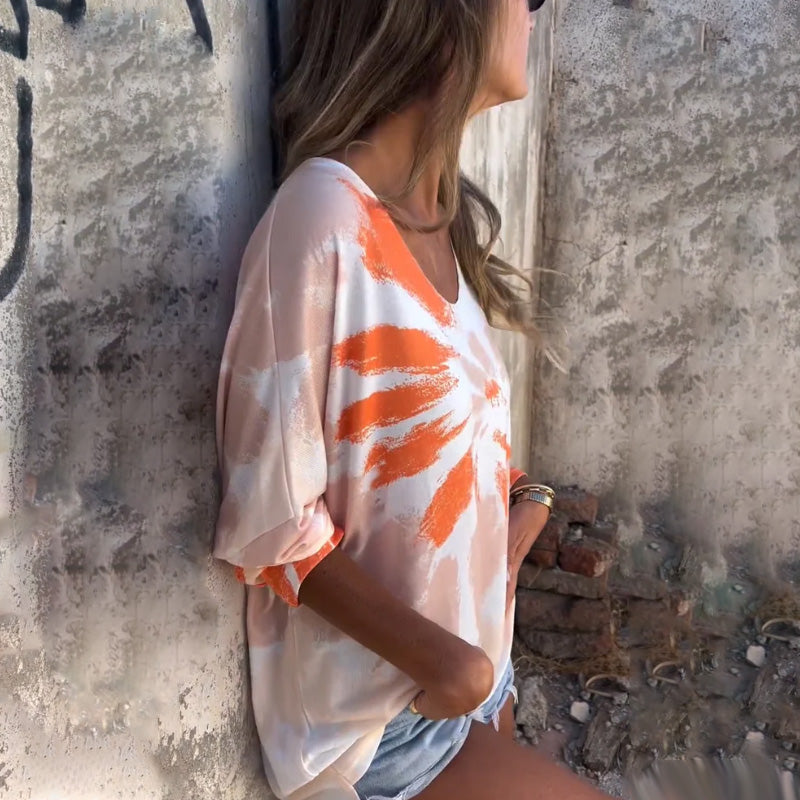 Barbara | Høy V-Hals Komfortabel Genser