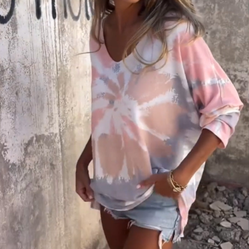 Barbara | Høy V-Hals Komfortabel Genser