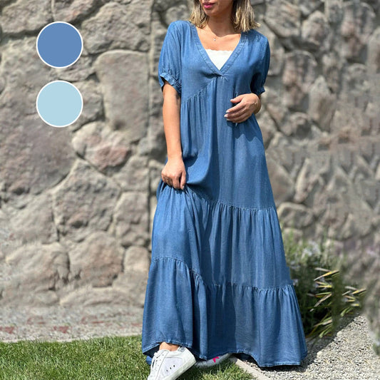 Leah | Avslappet kjole med V-hals