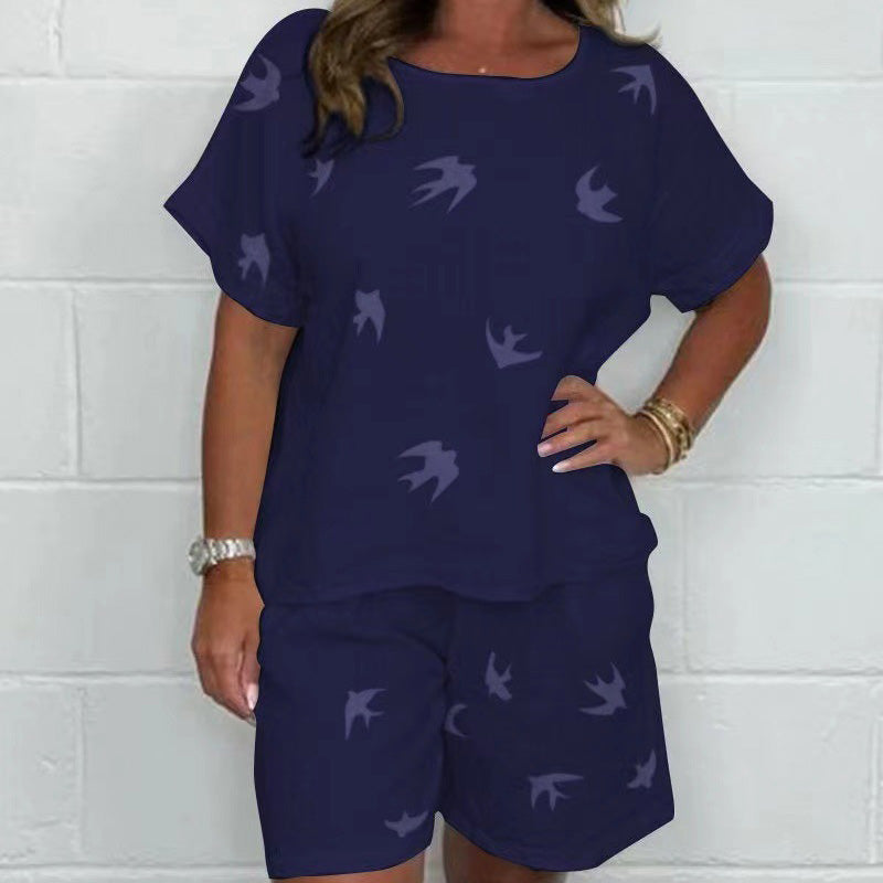 Andriana - To-delt avslappet print ensemble