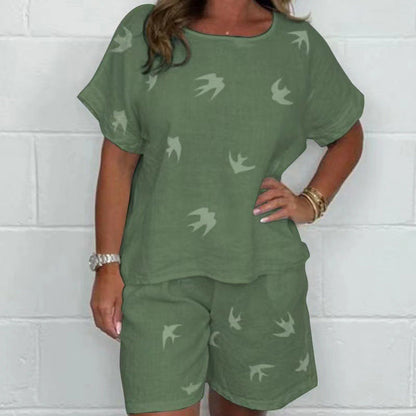 Andriana - To-delt avslappet print ensemble