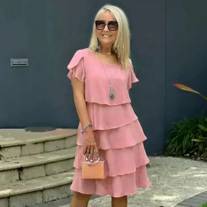 Lesly | Avslappet kjole med volanger