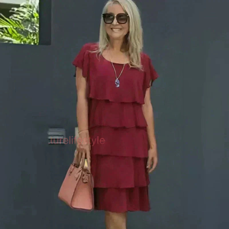 Lesly | Avslappet kjole med volanger