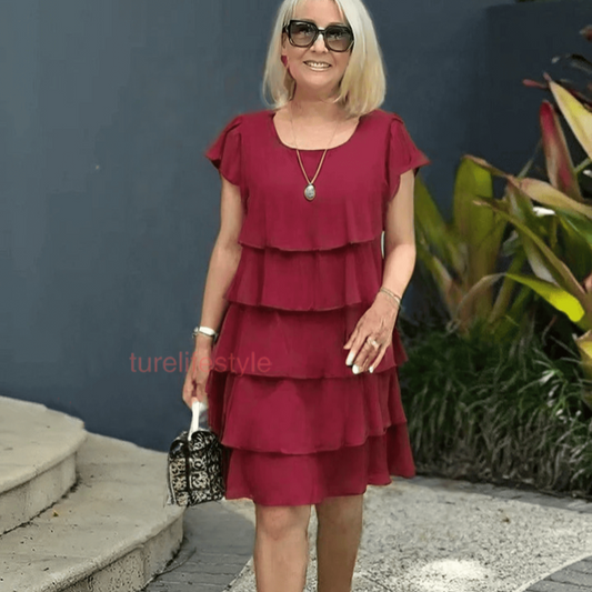 Lesly | Avslappet kjole med volanger