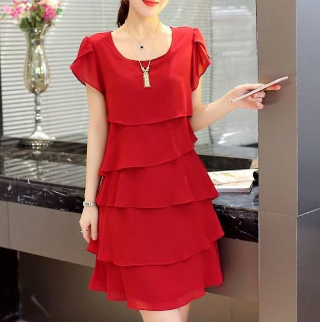 Lesly | Avslappet kjole med volanger